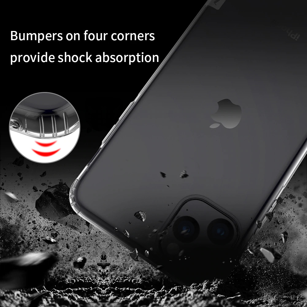 Ốp lưng dẻo cho iPhone 11 Pro hiệu Nillkin (mỏng 0.6mm, chống trầy xước) - Hàng chính hãng