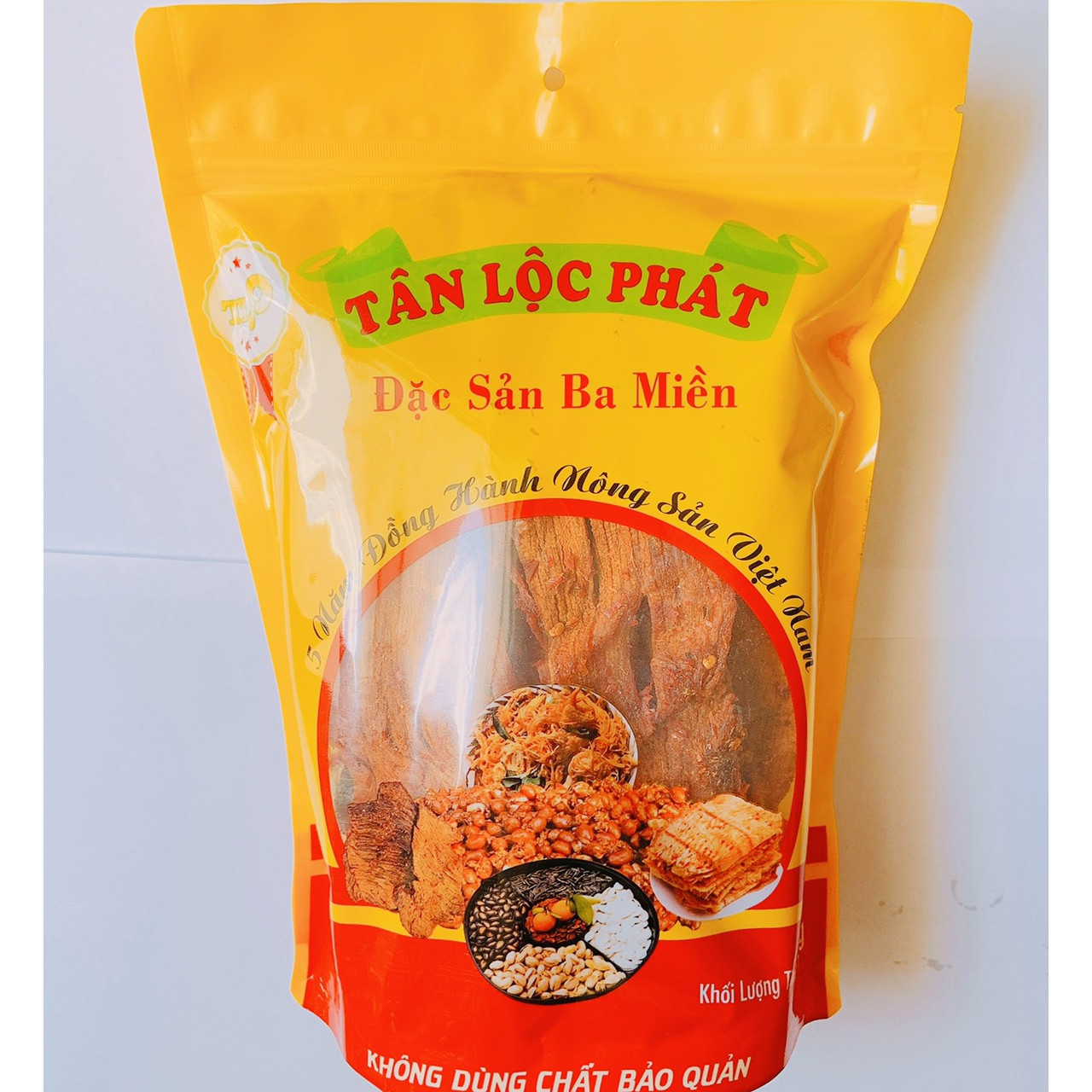 THỊT BÒ KHÔ MIẾNG MỀM CAY NHẸ TÂN LỘC PHÁT HŨ 500G SIZE NHỎ