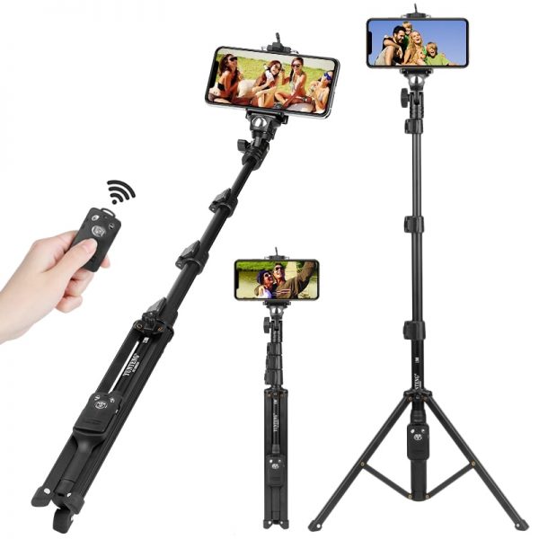 Tripod/ Gậy chụp ảnh Yunteng 1388/1388L gắn được điên thoại, máy ảnh kèm remote từ xa - Hàng chính hãng