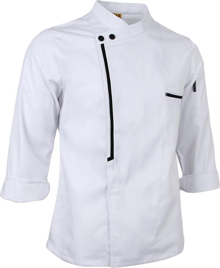 Retro Chef Jacket Coat Uniform Long Sleeve Hotel Kitchen Apparel