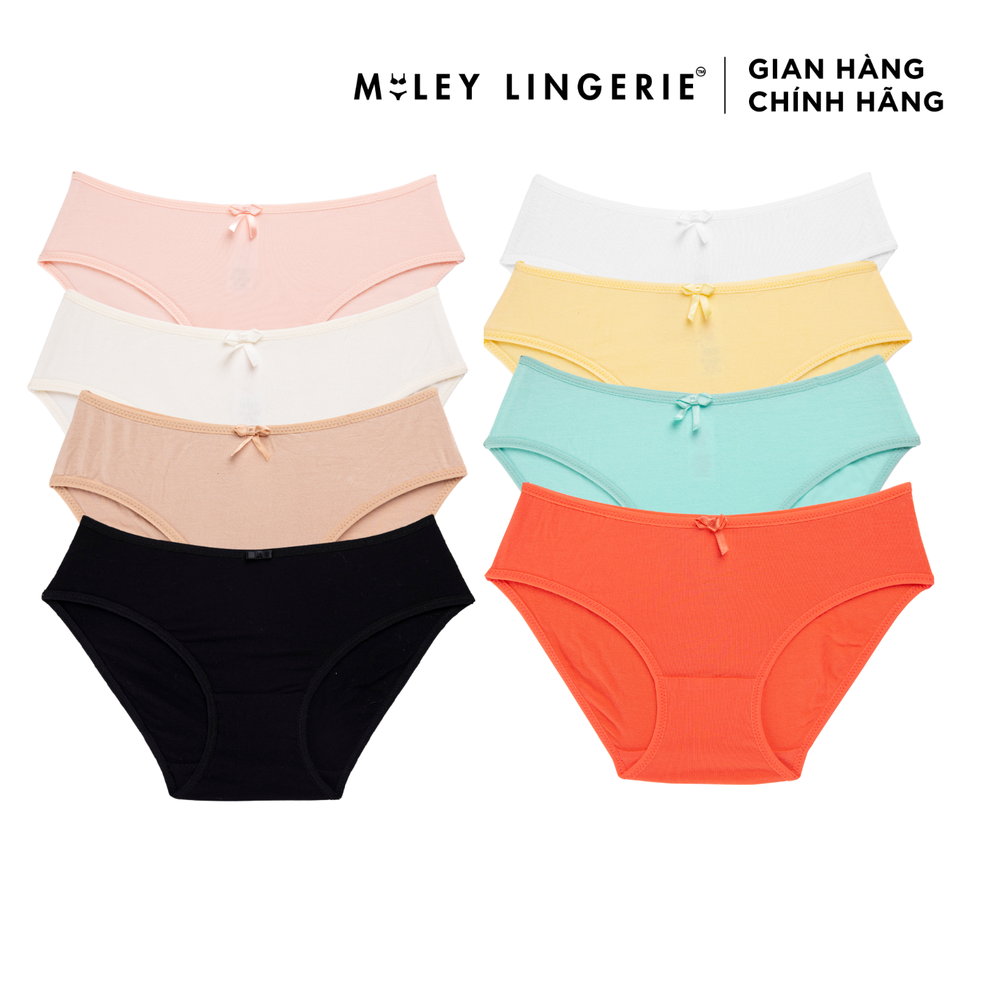 Bộ 8 quần lót nữ Modal Bikini Miley Lingerie - New Color