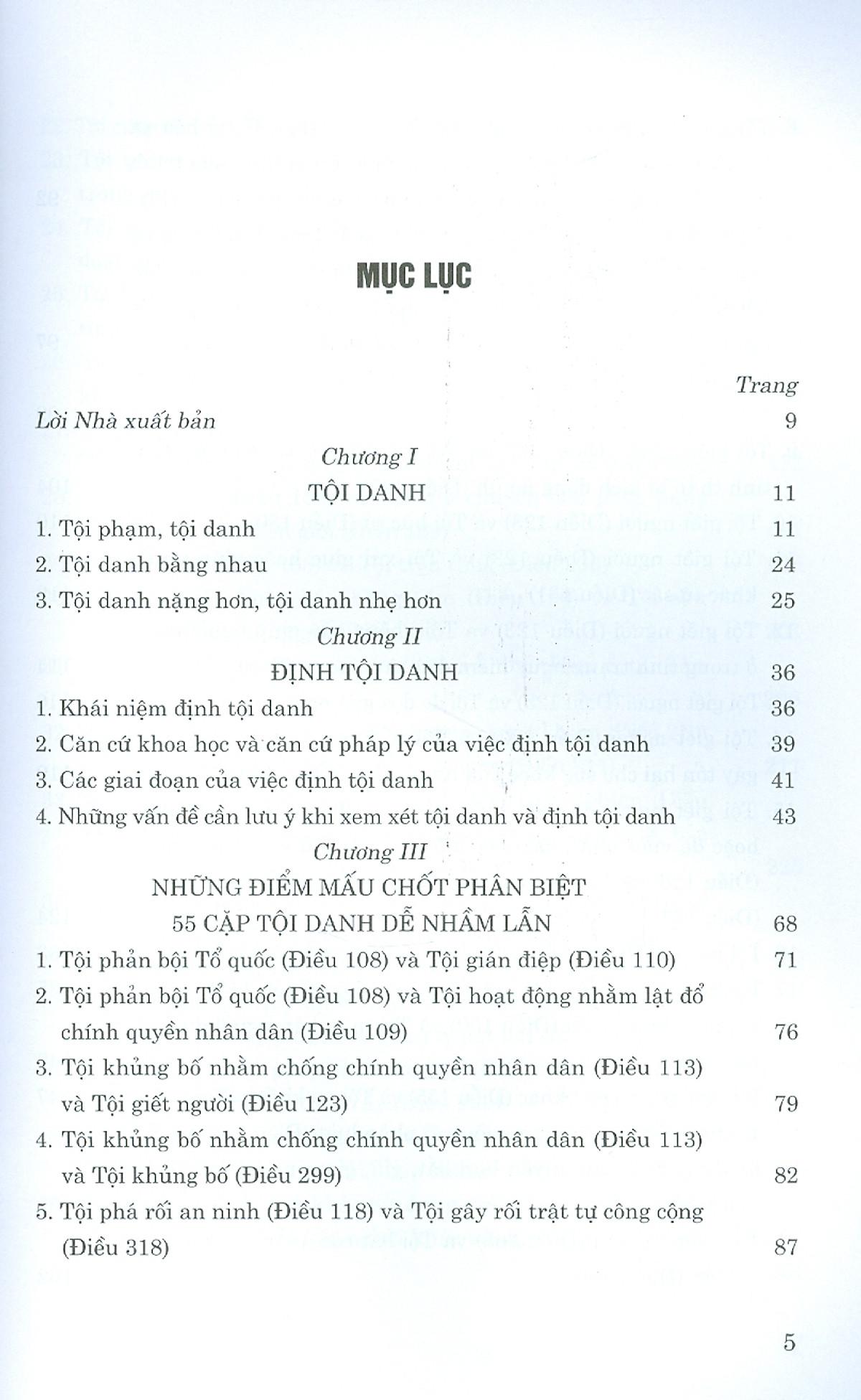 55 Cặp Tội Danh Dễ Nhầm Lẫn Trong Bộ Luật Hình Sự (Hiện Hành)