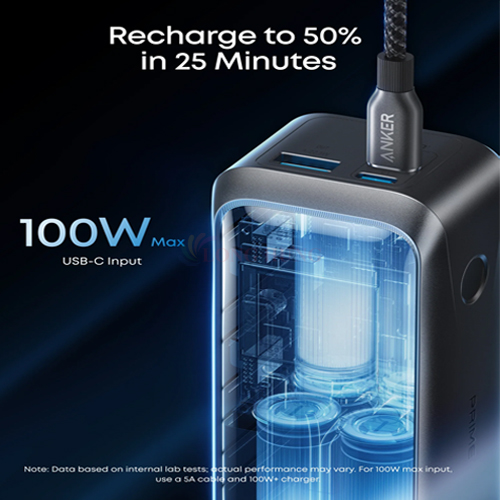 Sạc dự phòng Anker Prime Power Bank Grab-and-Go Power Ultra-Fast Charging 300W 26000mAh A110A - Hàng chính hãng