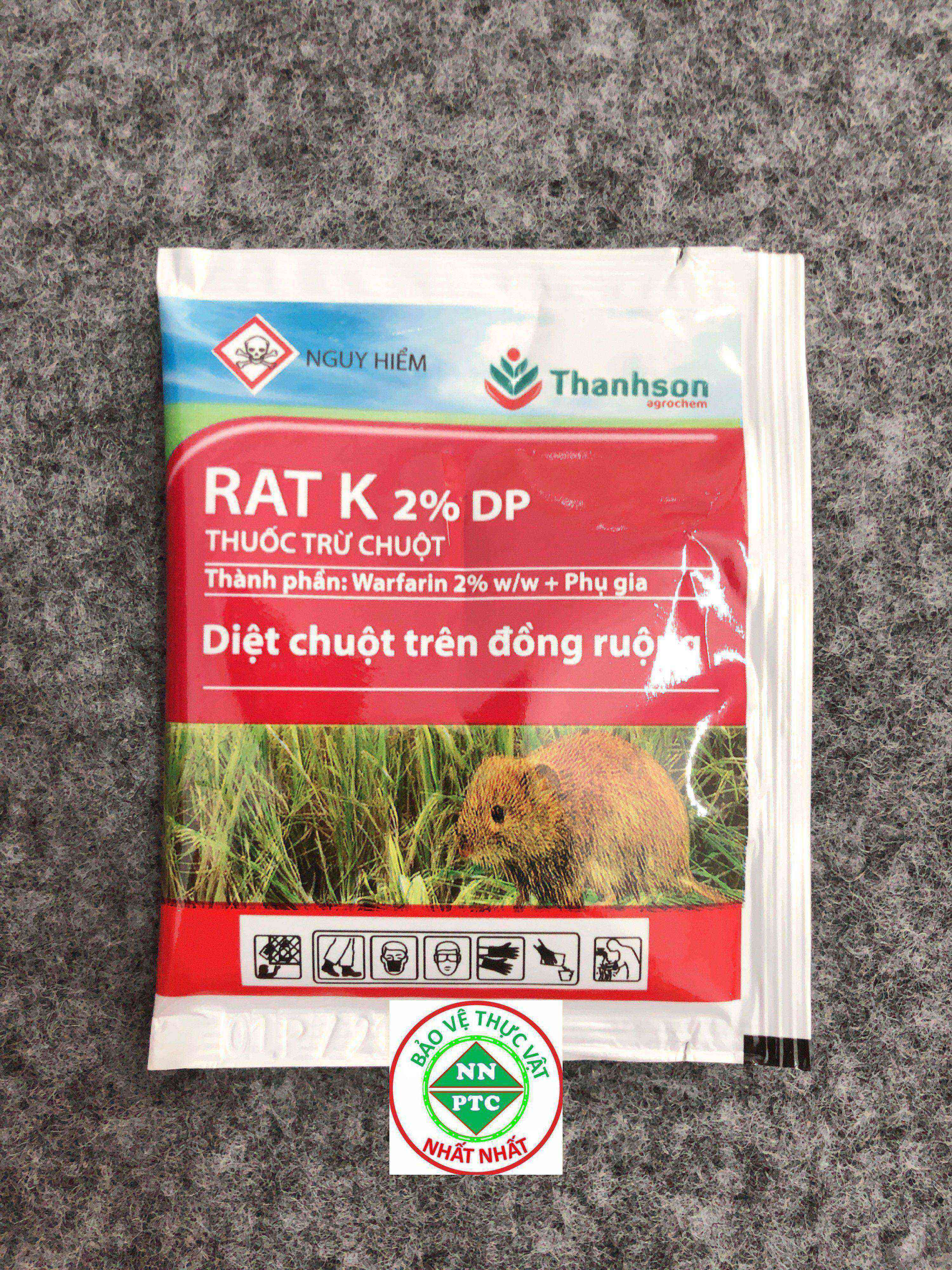 Chế Phẩm Diệt Chuột RAT K 2% DP Chậm Nhưng Rẻ,Chắc,An Toàn