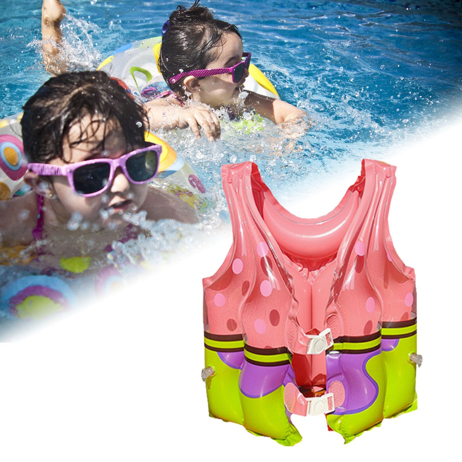 Kid's Inflatable Swim Vest Buoyancy Floating Vests Protective Float Swimsuit