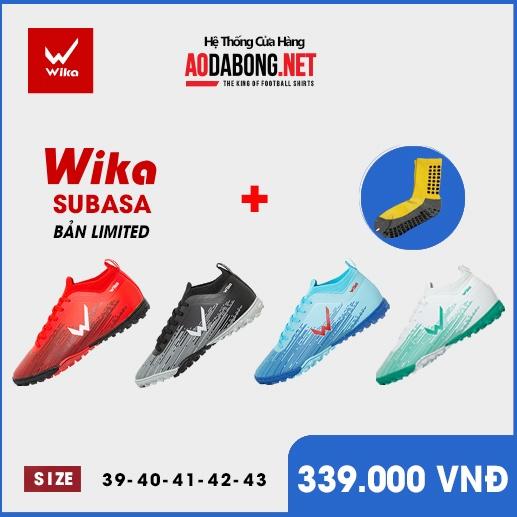 Giầy thể thao, Giày đá bóng, đá banh Wika Subasa cổ thun - sân cỏ, bền đẹp. Tặng tất