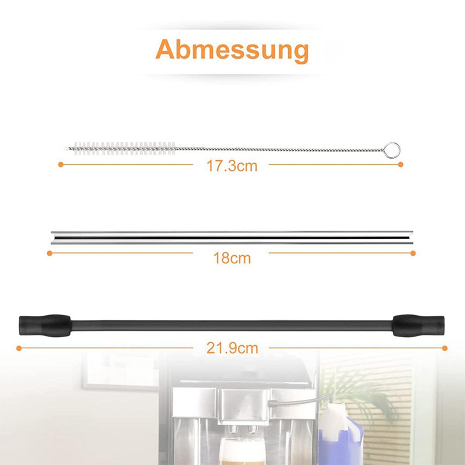 3 Pieces Replacement Milk Hose and Cleaning Brush Set for Coffee Machine