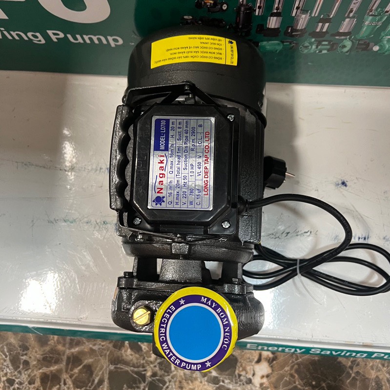 Máy bơm nước ly tâm 780W Nagaki LD780 - Bảo hành 1 năm