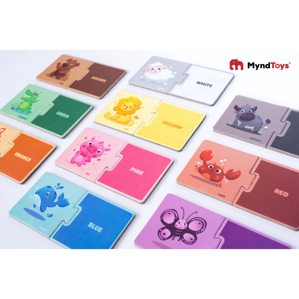 Đồ Chơi Xếp Hình MyndToys My First Puzzle - Animals and Colors Dành Cho Các Bé Trên 2 Tuổi