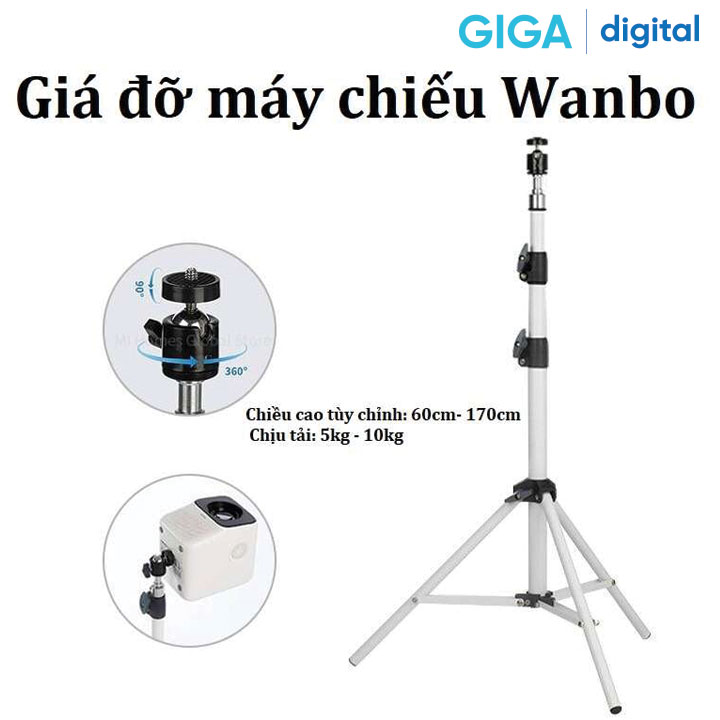 Chân đế cho máy chiếu Wanbo (sử dụng cho máy chiếu T6, T2R, T2, X1) Hàng Chính Hãng