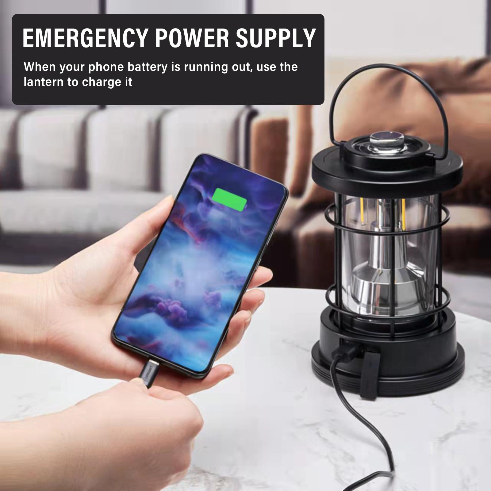 Đèn cắm trại chống thấm nước usb có thể kiểm soát được độ sáng sử dụng ngoài trời