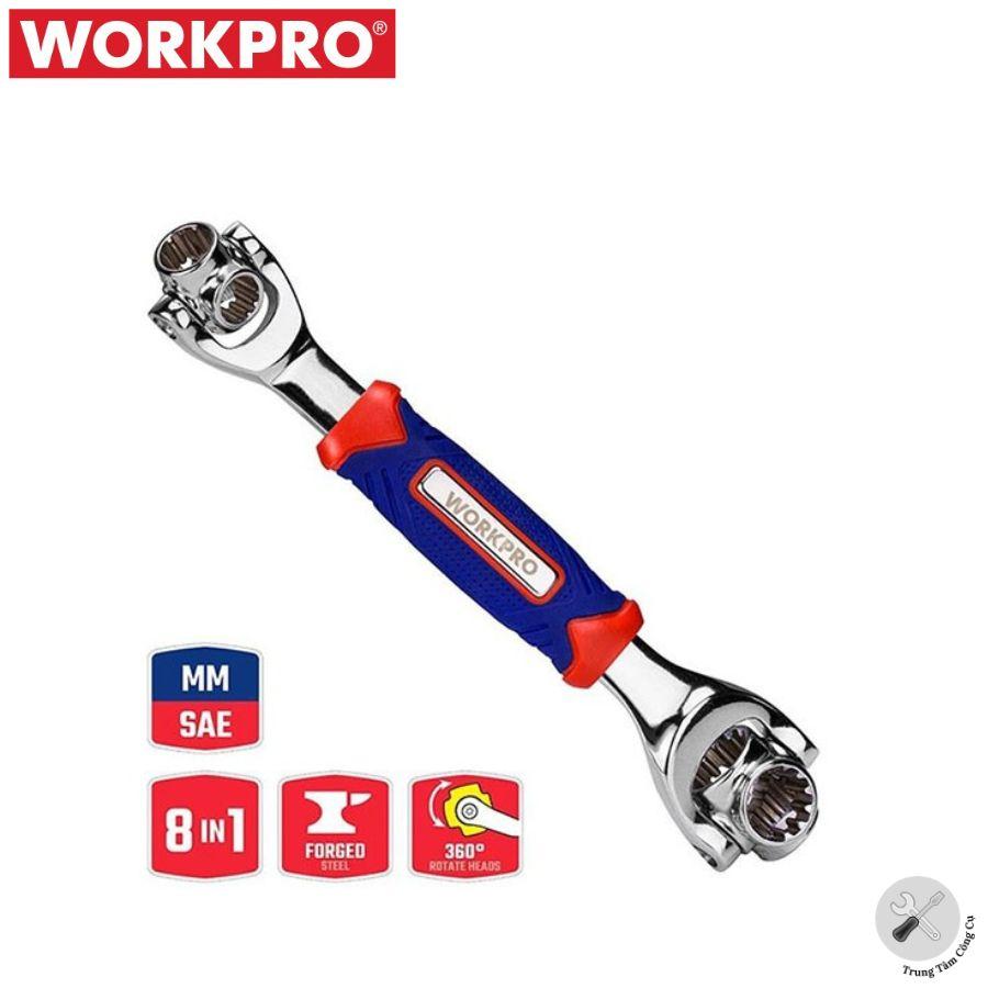 Hình ảnh Cờ lê mở tuýp đa năng 8 in 1 Workpro WP272018 - Hàng chính hãng