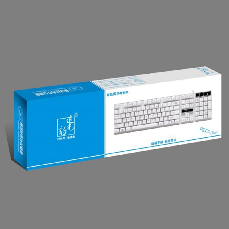 Đảm bảo chất lượng đèn đuổi theo Leopard Q17 trắng / đen bàn phím usb gia đình kinh doanh tất cả trong một máy tính xách tay máy tính để bàn có dây