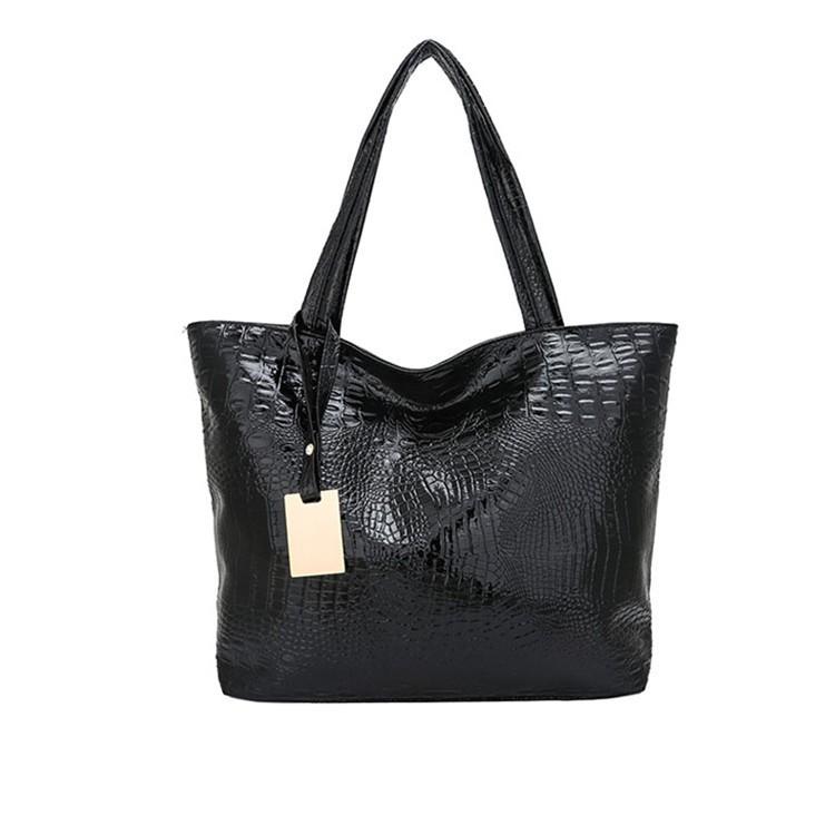 Tote Bag Crocodile Pattern Women's Shoulder Bag Portable Women's Bag Fashion European and American Style Backpack Custom