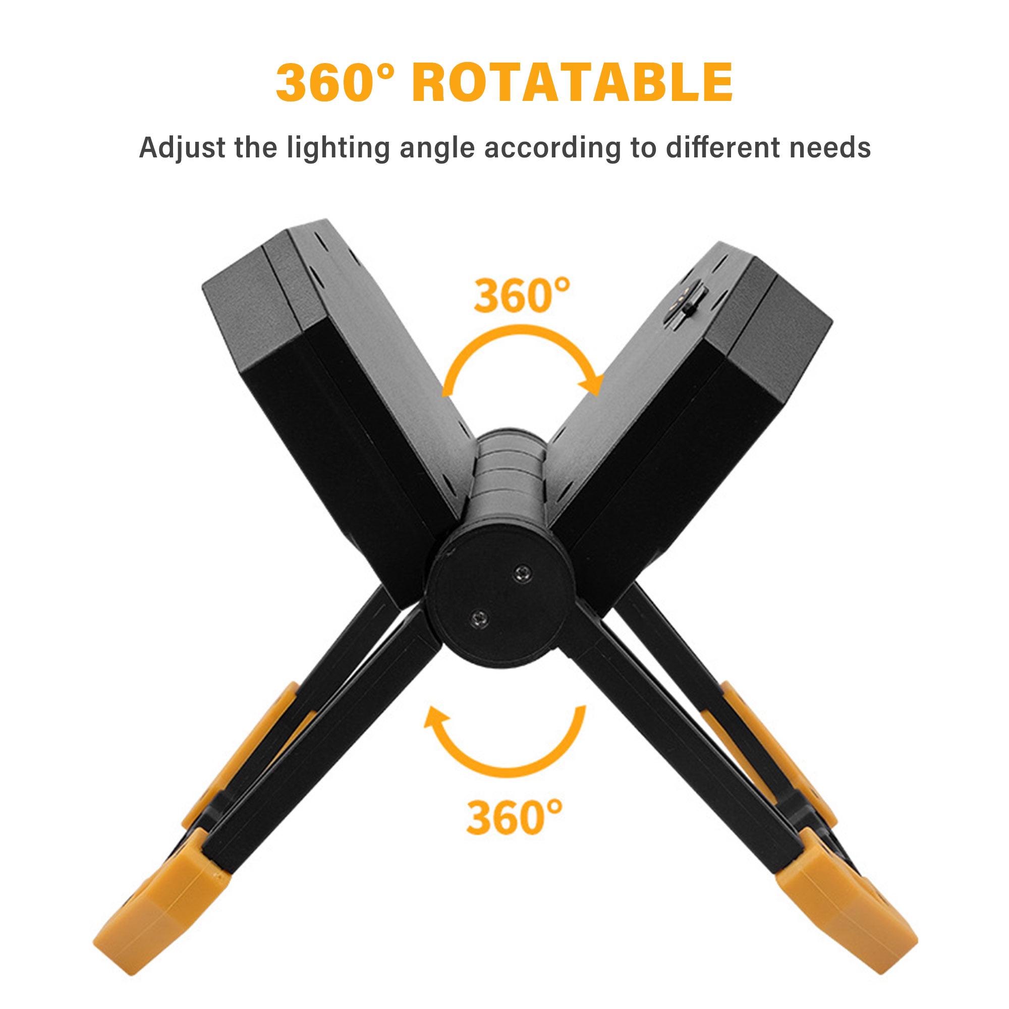 Đèn LED di động IP65 không thấm nước có thể sạc lại, 2 chế độ điều chỉnh ánh sáng màu xanh/màu đỏ ánh sáng