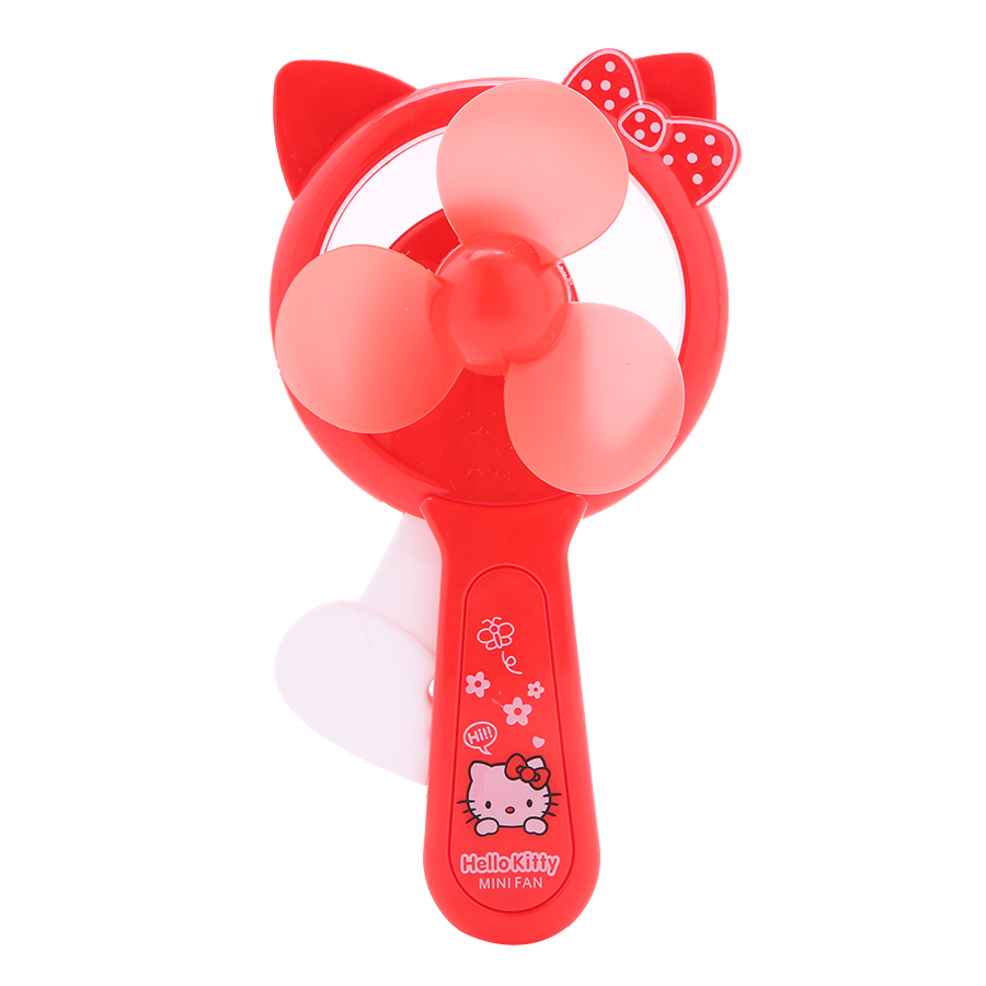 Quạt Cơ Cầm Tay Mini Hình Angry Hello Kitty