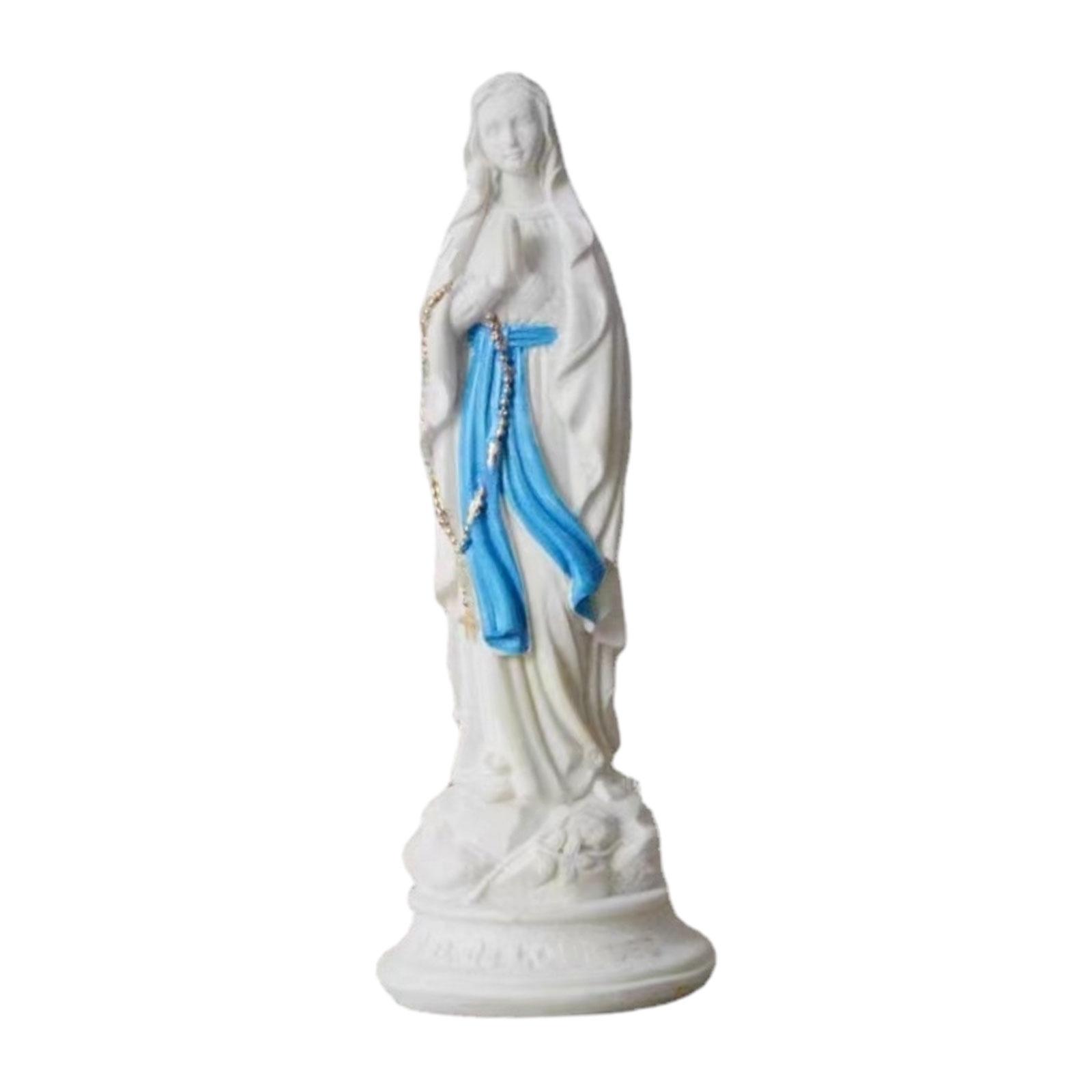 Mary Figurine Mary Statue Religious Figure for Living Room Shelf Decoration