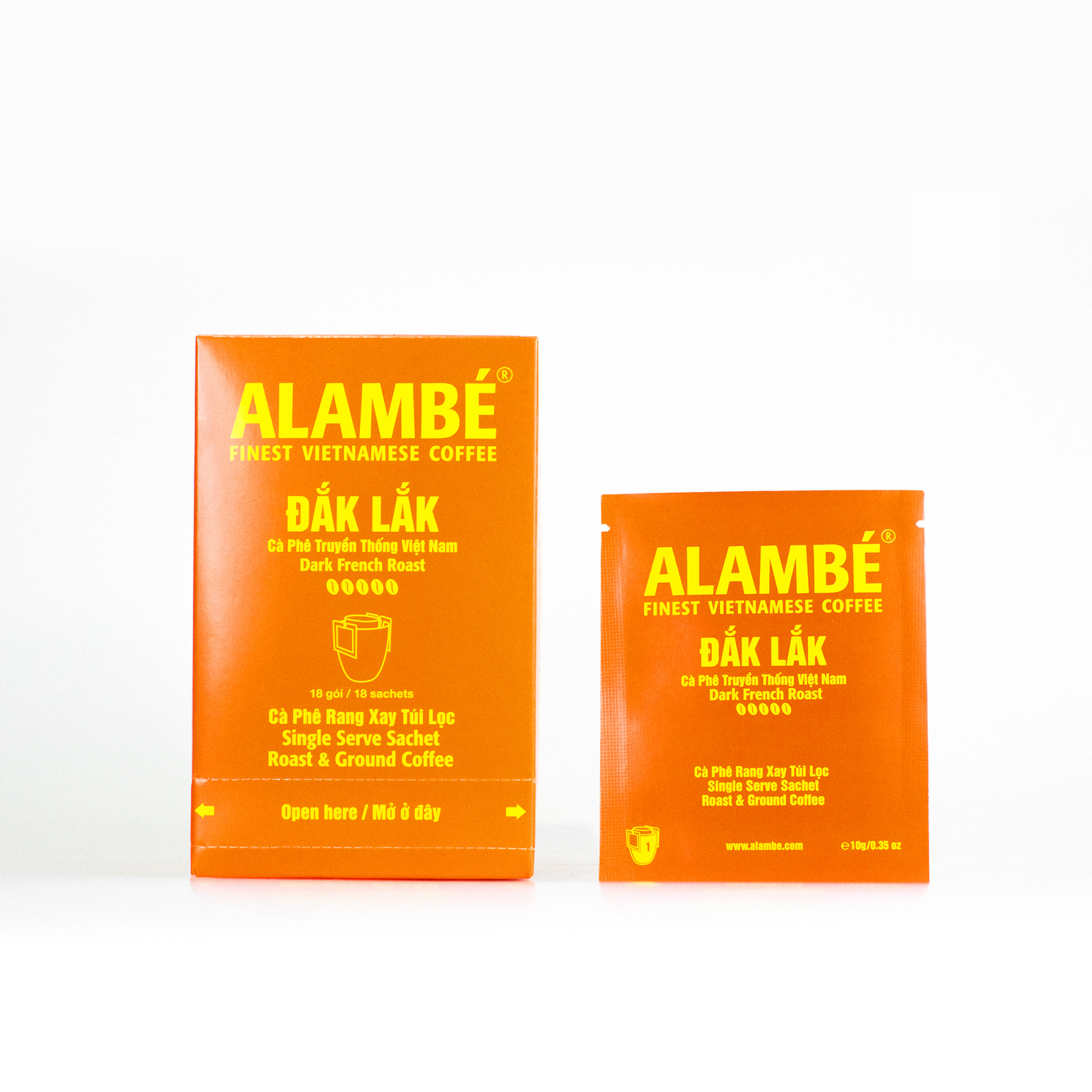 CÀ PHÊ TÚI LỌC ALAMBÉ - ĐẮK LẮK (18 gói x 10g)