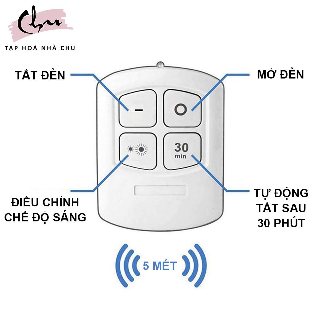 Đèn Led Mini Dán Tường Đa Năng 2 Chế Độ Ánh Sáng Kèm Điều Khiển Từ Xa Có Chức Năng Hẹn Giờ