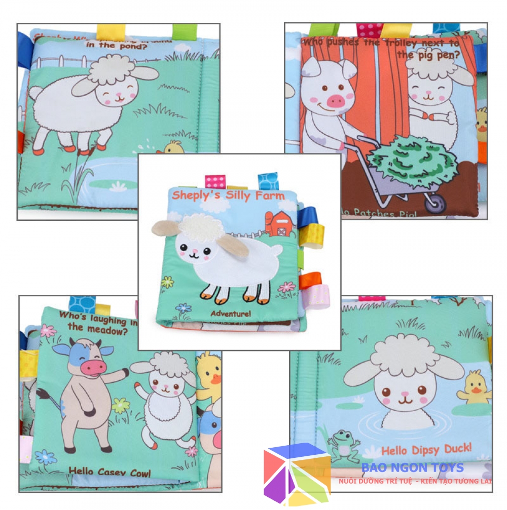 BỘ SÁCH VẢI EHON CHO BÉ TỪ 0 TUỔI, GIÚP BÉ PHÁT TRIỂN TƯ DUY VÀ HÌNH THÀNH CẢM XÚC - NGƯỜI BẠN NHỎ CHO GIẤC NGỦ CỦA BÉ -