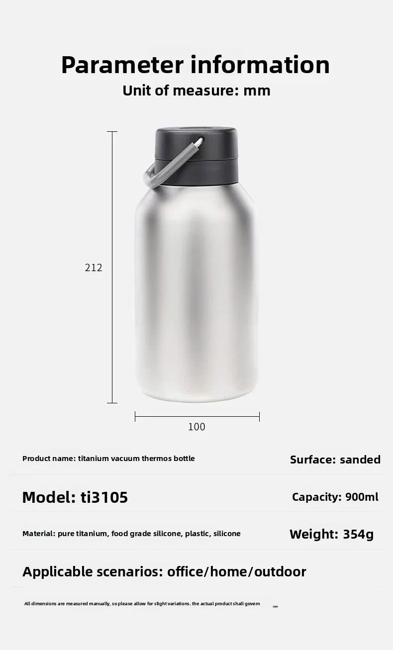 Bình giữ nhiệt Titanium Keith Ti3105 900ml