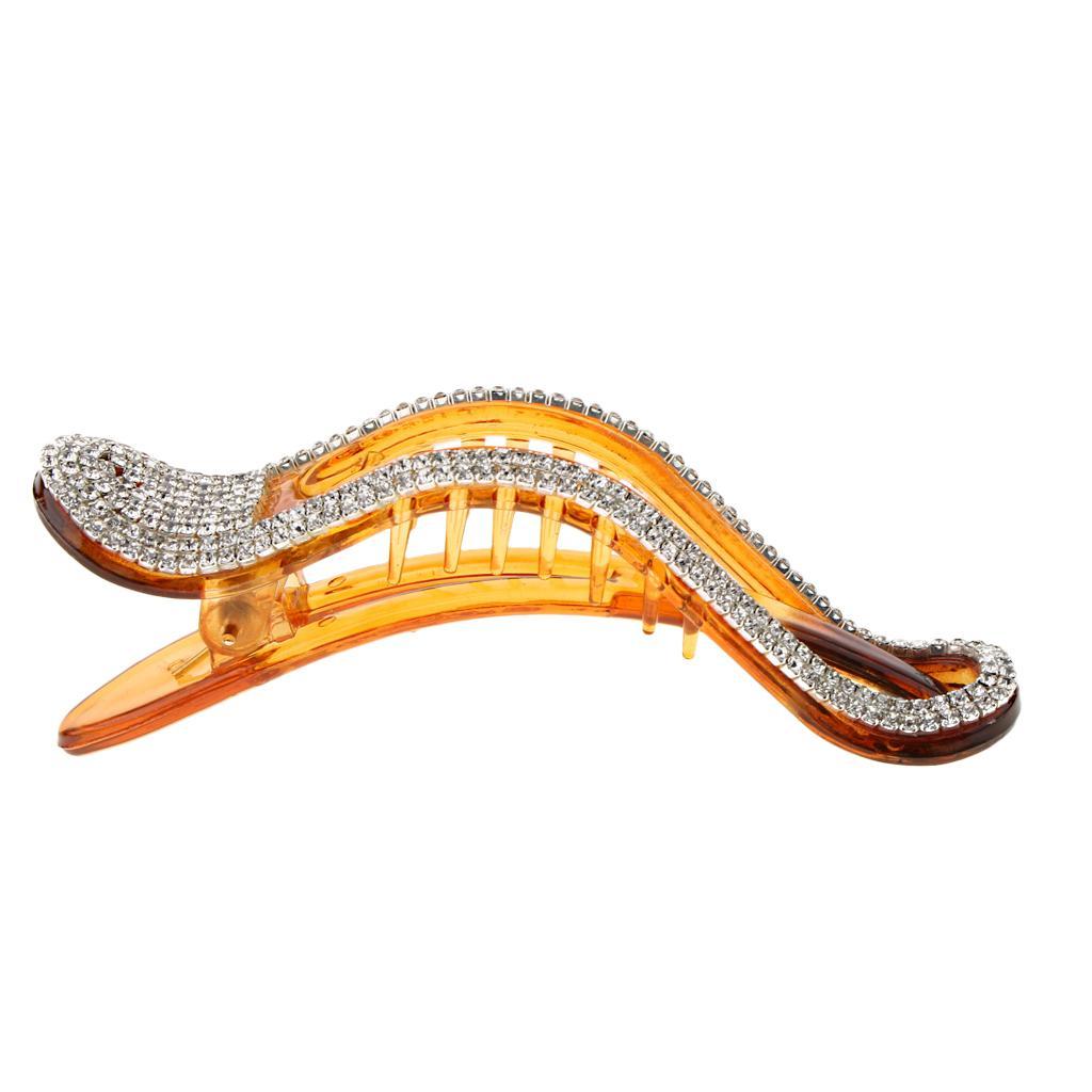 Rhinestone Crystal Beak Duckbill Clip Pin Hair Accessories for Women