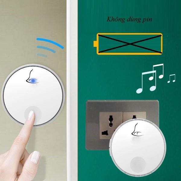 Chuông báo khách không dây, không dùng pin cao cấp G2