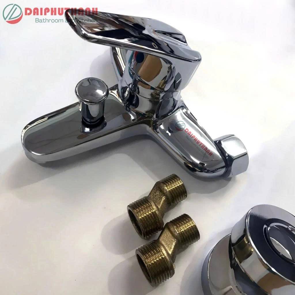 Bộ Vòi Sen Tắm Nóng Lạnh KZ-SV03 Đồng Thau Phủ Crome - Đủ bộ gồm Củ sen, tay sen, dây 150cm và gác sen