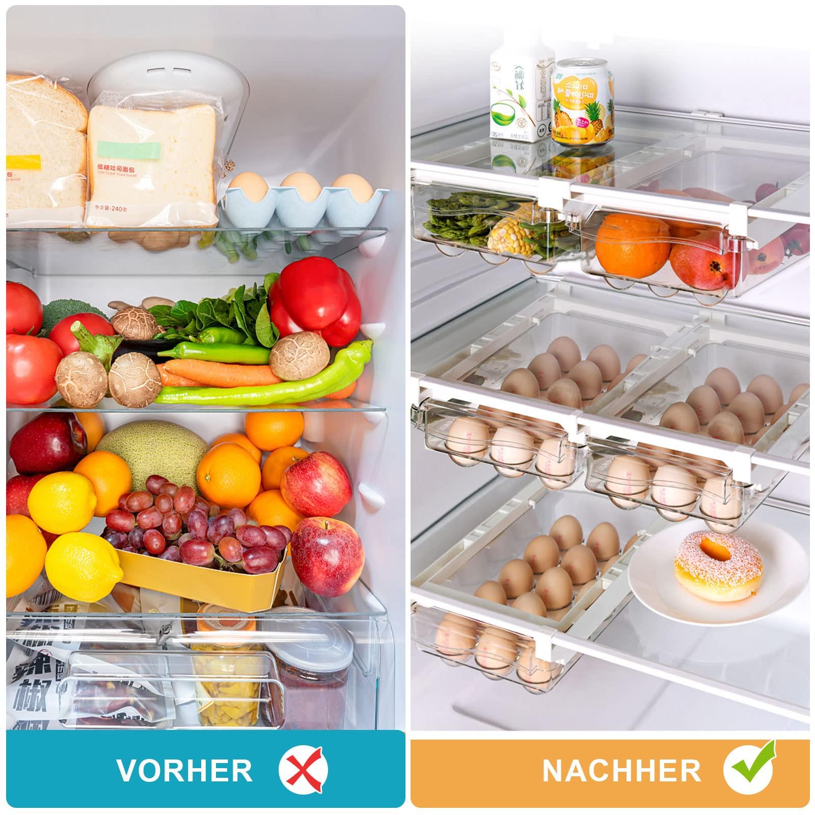 Hộp lưu trữ cho tủ lạnh, hộp lưu trữ trong suốt hộp cho ngăn ngăn kéo ngăn kéo tủ lạnh