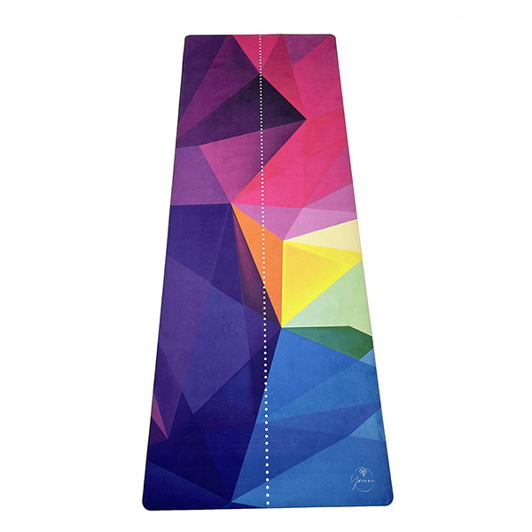Thảm tập yoga chính hãng Yvonne, Geometric (TẶNG KÈM 3 PHẦN QUÀ) dày 6mm bề mặt nhám, siêu bám, chống trơn trượt,ưa mồ hôi