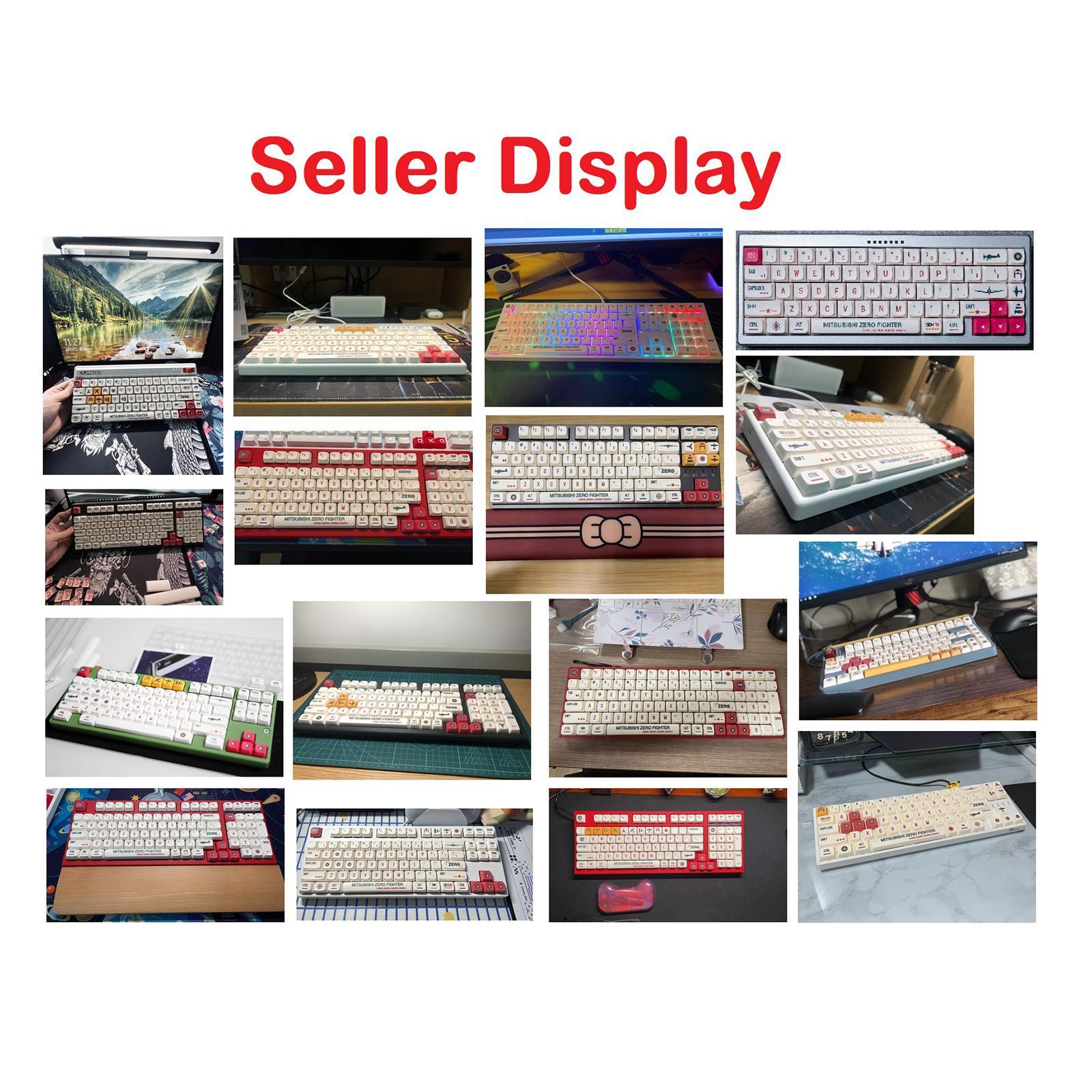 148 Keys Gaming Mechanical Keyboard Keycaps DIY Waterproof Office