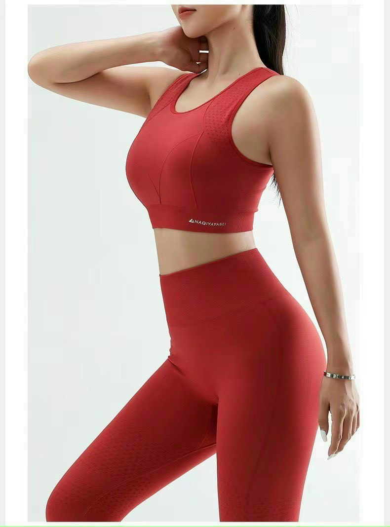 Đồ Tập Yoga Gym Nữ Dệt Kim Có Đệm Chống Sốc Ngực