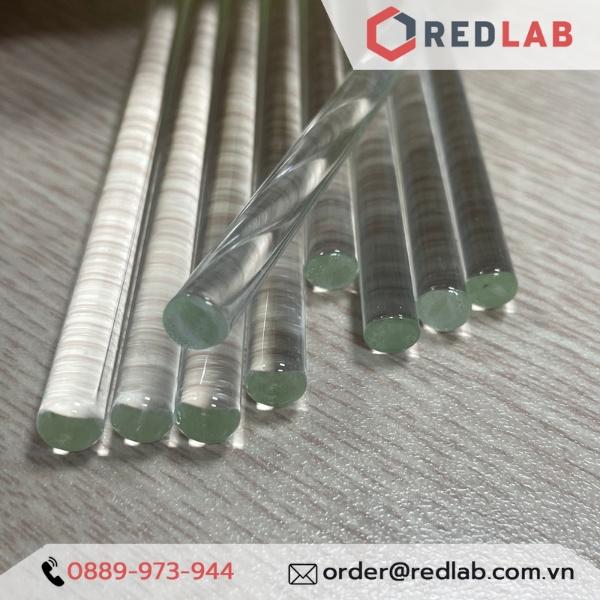 Đũa thuỷ tinh dài 20cm 30cm 35cm 40cm hãng ONELAB , dùng khuấy hoá chất, thí nghiệm, làm son.