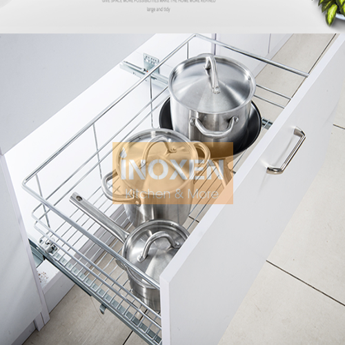 Giá để xoong nồi BT80 INOXEN - 2 tầng Rộng 564 x Sâu 475 x Cao 190 mm