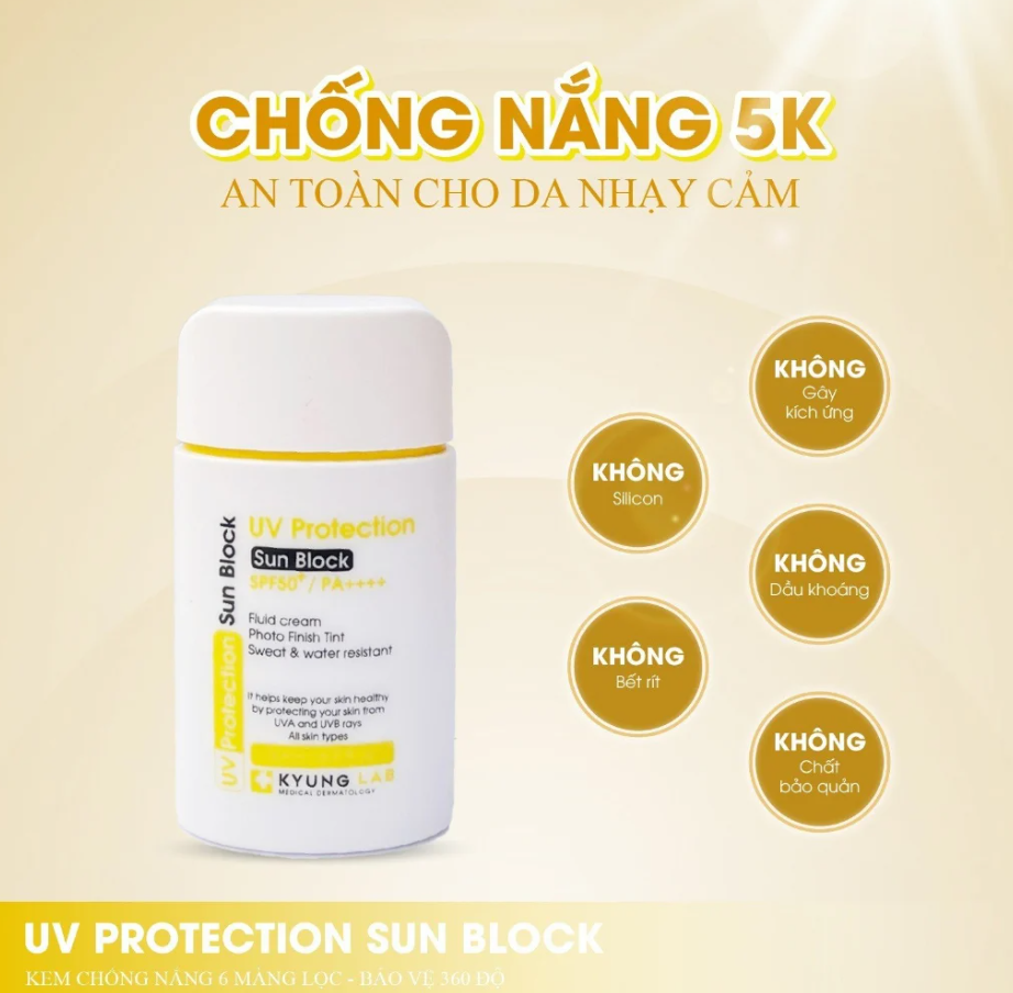 Kem chống nắng 6 màng lọc Kyung Lab UV Protection Sun Block SPF 50+/PA++++ 50ml
