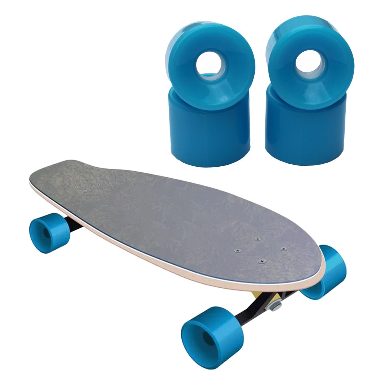 4x PU Skateboard Wheels Replacement Longboard Wheel Roller Casing