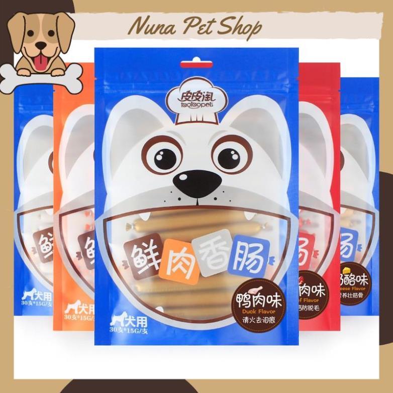 Xúc xích dinh dưỡng cao cấp Taotaopets cho thú cưng 500g (Xúc xích ăn liền bổ sung dưỡng chất cho chó mèo)