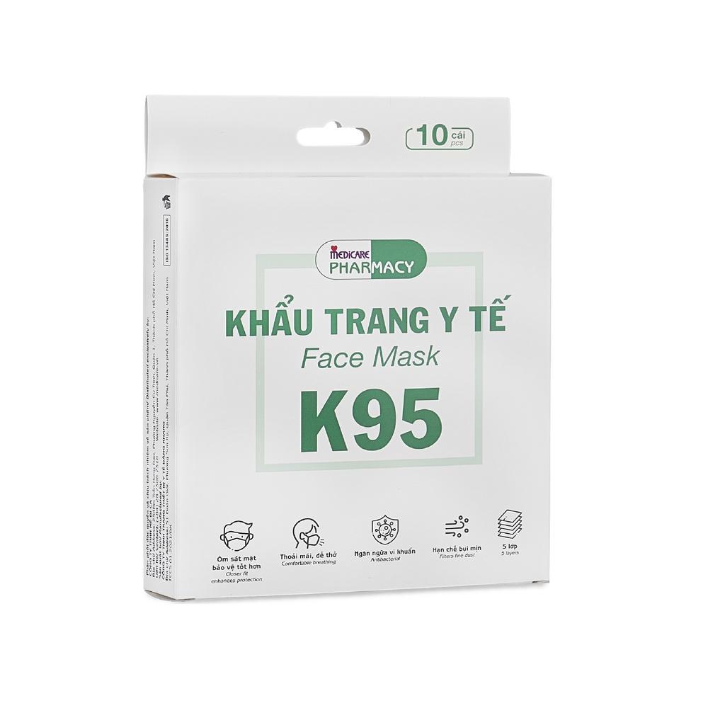 Khẩu trang y tế MEDiCARE PHARMACY K95 10c