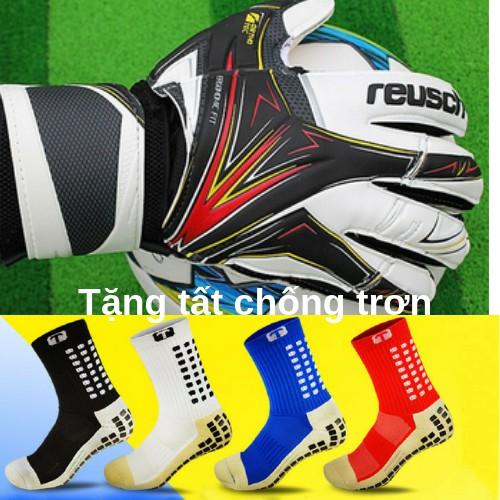 Găng Tay Thủ Môn Reusch Có Xương Trợ Ngón Chống Lật tặng TẤT CHỐNG TRƠN