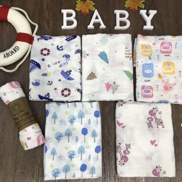 Khăn Aden And Anails Muslin Swaddle 100% Sợi Tre Cao Cấp