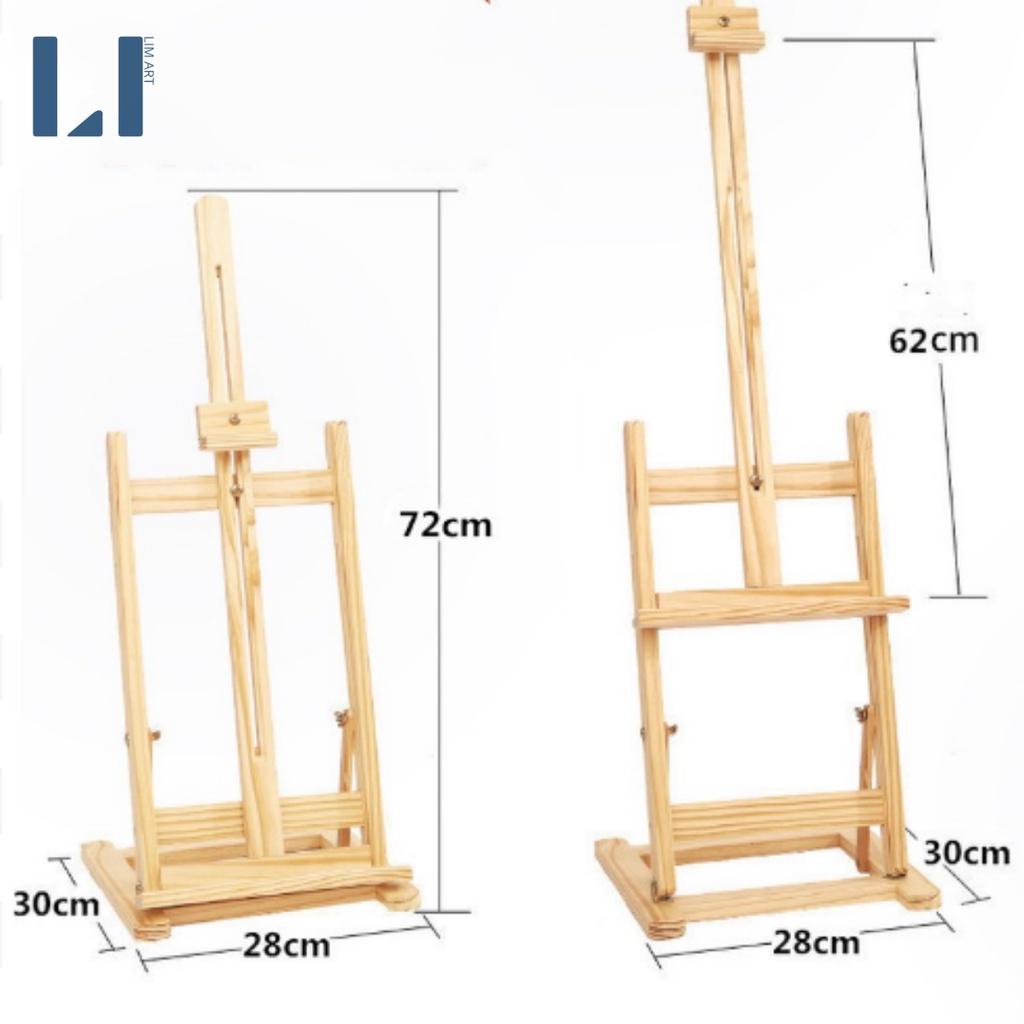 Giá vẽ tranh để bàn gấp gọn bằng gỗ thông cao cấp. Kệ vẽ tranh, tô tranh số hóa