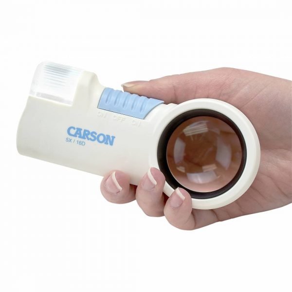 Kính lúp cầm tay có đèn Carson MagniFlash CP-16 (5x) - Hàng chính hãng