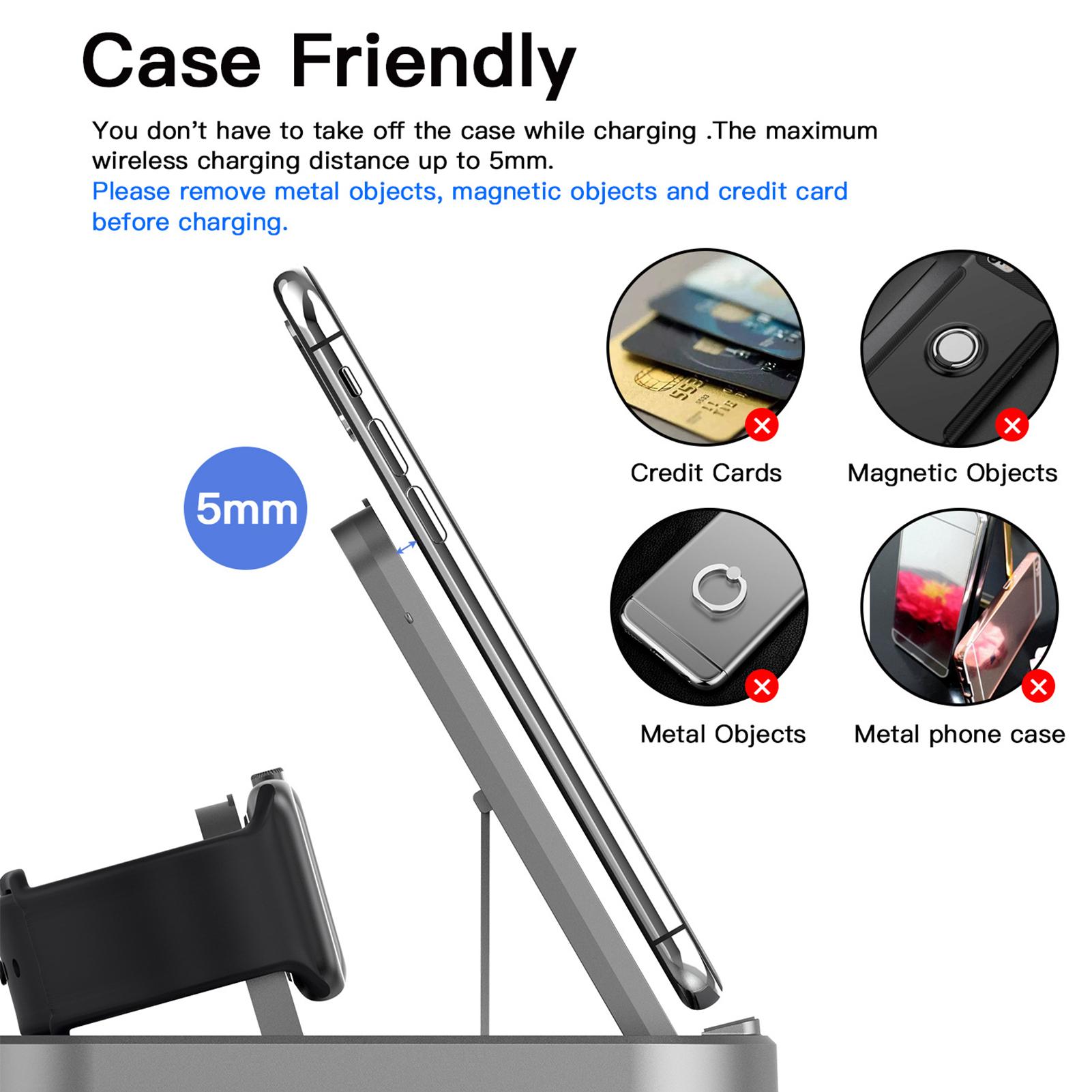 Chân Đế Sạc Không Dây Airpods 5 Trong 1 Nhanh Chóng Thay Thế Cho Iphone12 11 X Xr Xs Samsung Galaxy S9 S8 Iwatch 5 4 3 2 1