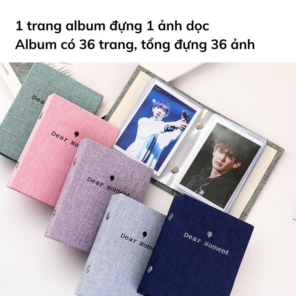 Album ảnh 6x9 mini bìa vải vintage đựng 36 ảnh 6x9, lomo card, binder đựng card, quà tặng ý nghĩa