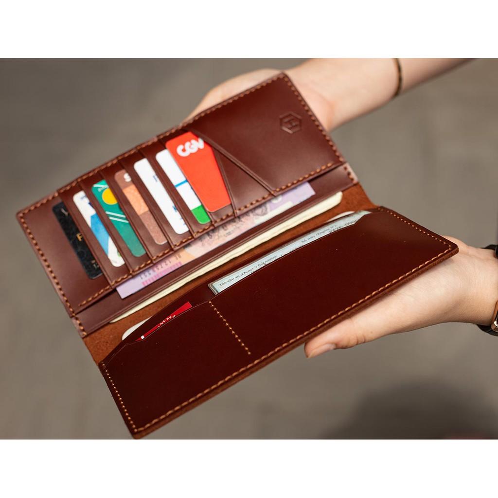 Ví Dài Venuta Handcrafted Wallet HAVIAS_Đỏ Nâu