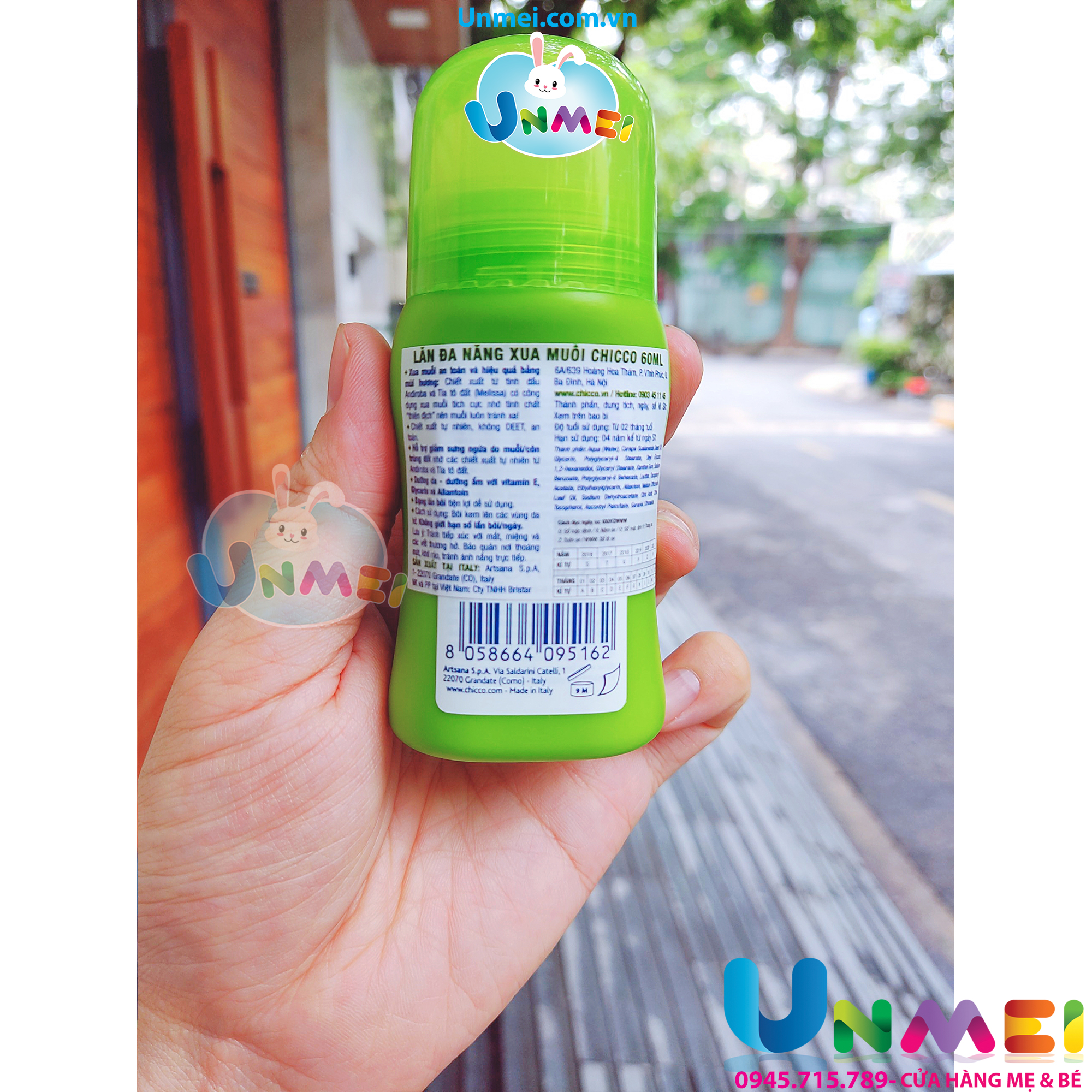 Lăn đa năng xua muỗi Chicco 60ml