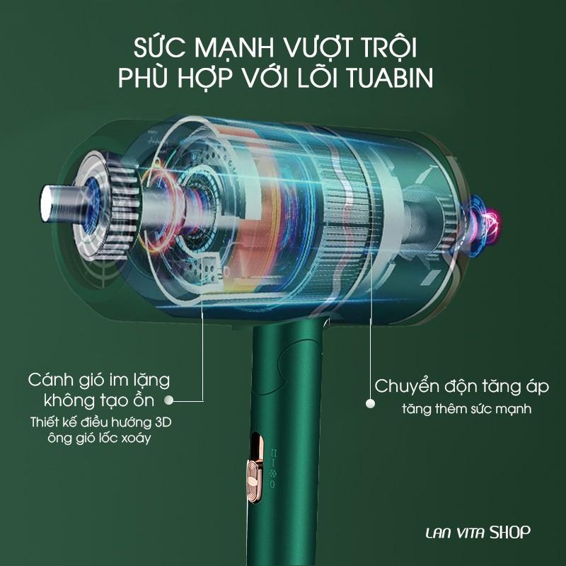 Máy Sấy Tóc Tạo Kiểu Công Suất Lớn, Chăm Sóc Tóc Không Bị Khô Xơ Nhờ Ion Âm