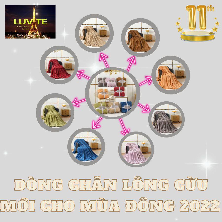 Chăn Lông Cừu Monte&Jardinnnn 2 lớp mới nhất 2022 siêu hot