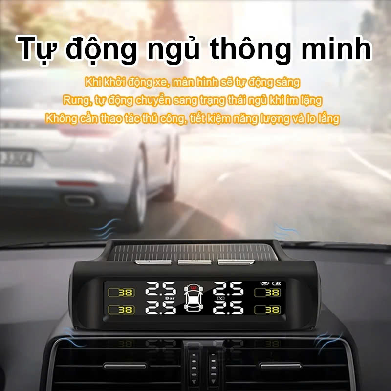 Cảm Biến Áp Suất Lốp Ô Tô TPMS Van Ngoài – Màn Hình LED Màu Hiển Thị Rõ Nét Loại Tốt