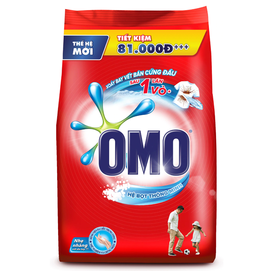 Bột Giặt Omo Đỏ 4.5kg